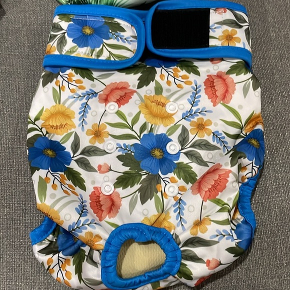 Langsprit Floral Large 3 Pair of Washable female Reuseable Dog Diapers n… - Picture 10 of 15